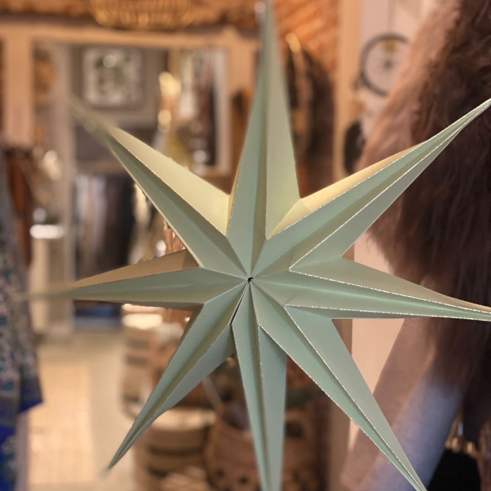 Hanger Paper Star Ø50cm  Gold/Champagne