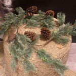 Garland w/Pinecones 150cm Green