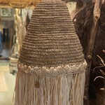 Hanglamp naturel met lichte franjes