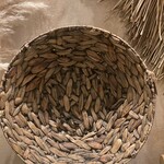 Donkerbruine zeegras schaal 40 cm