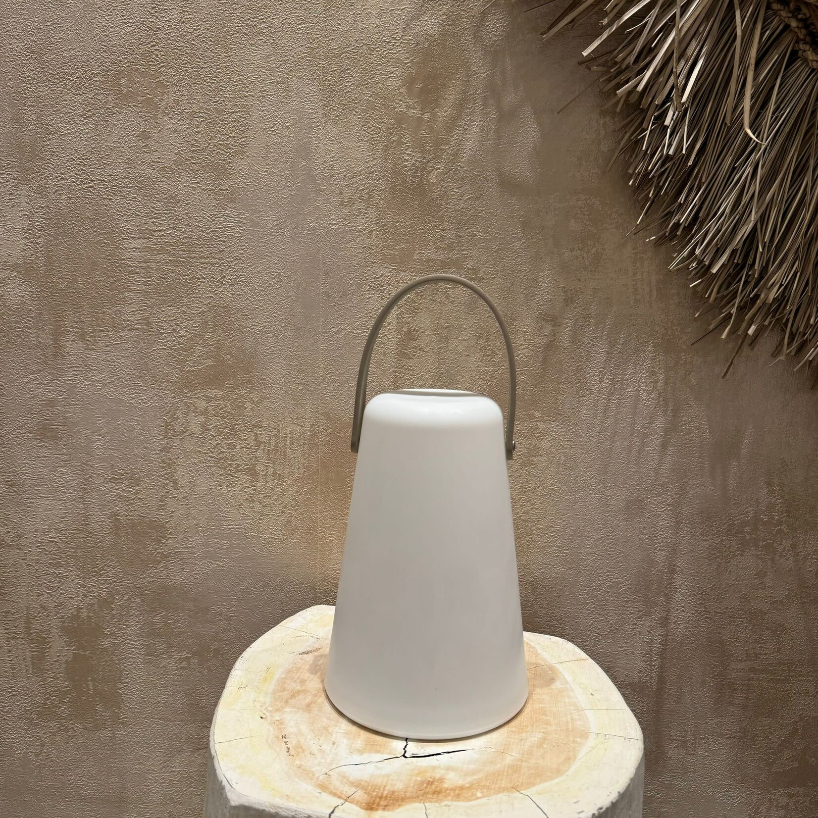 Lantaarn / windlicht Ocean LED 2 Taupe