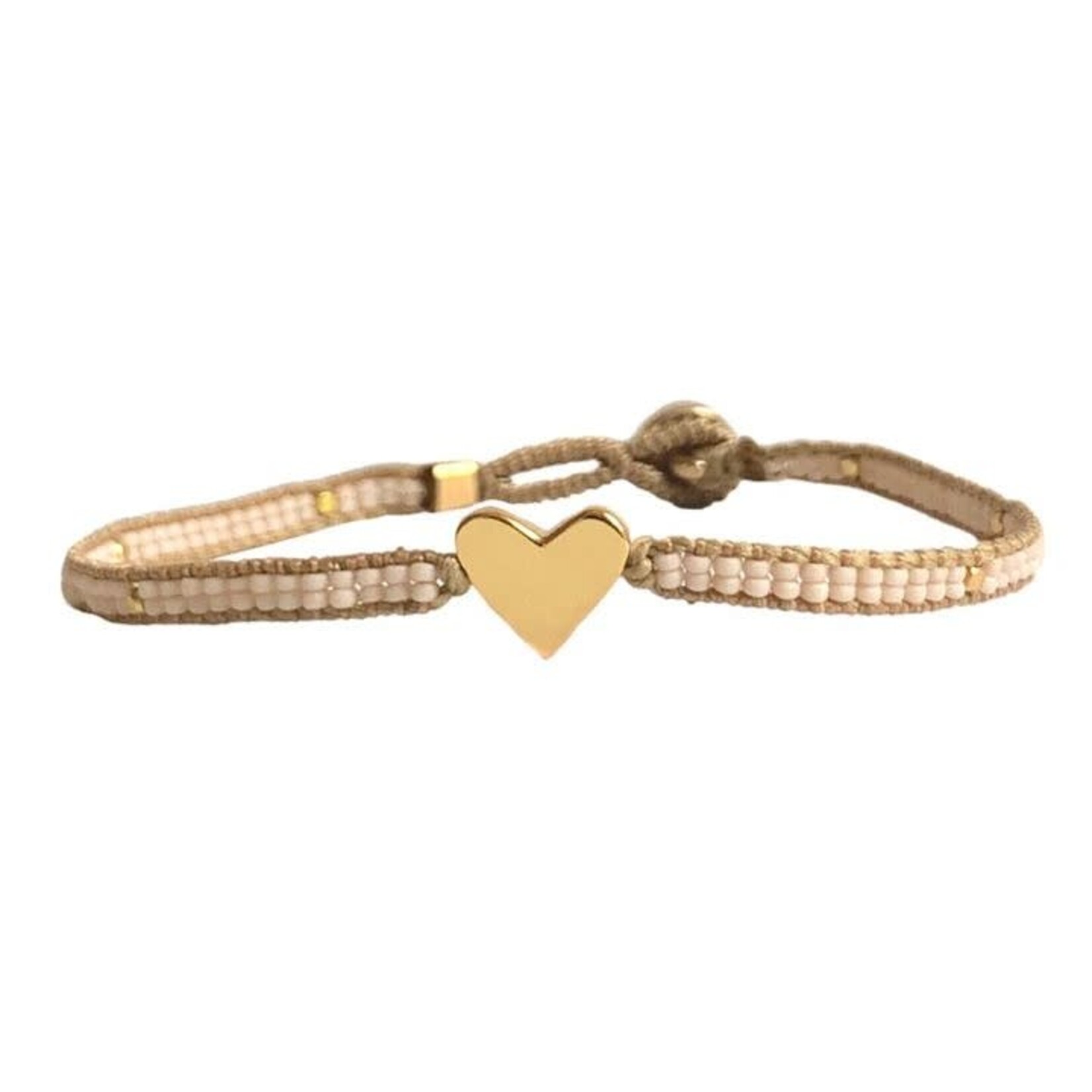 IBU Bracelet Jill Heart Antique Beige