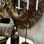 Madam Stoltz Hand forged candle holder/kandelaar goud