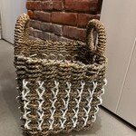 Mand vierkant wit/bruin