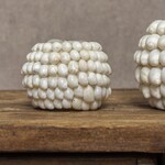 Waxinelicht houder witte schelp