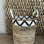 Mand met macrame