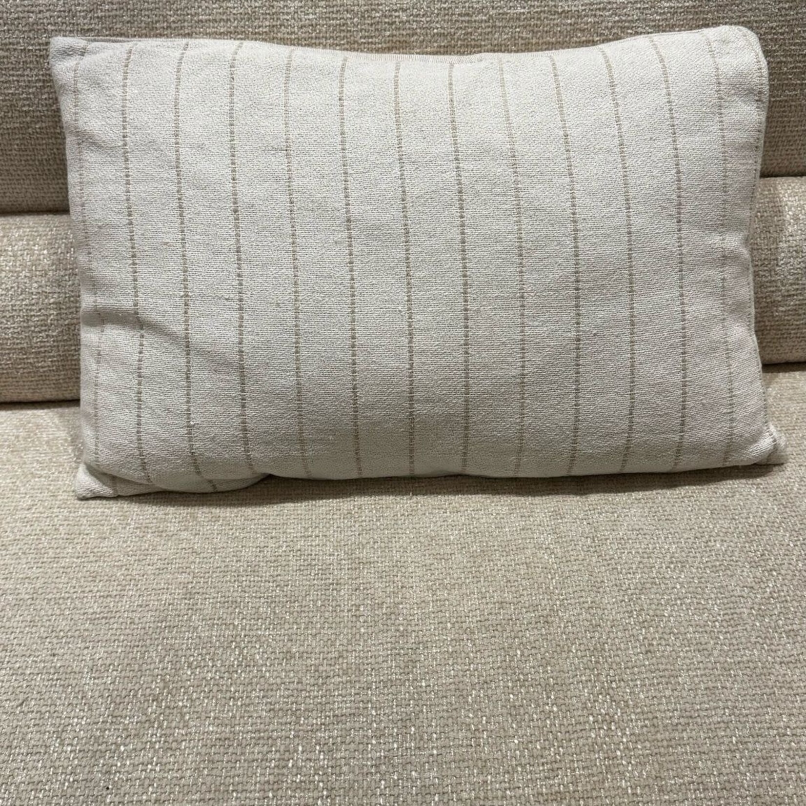 Kussen room wit beige streep 40x60