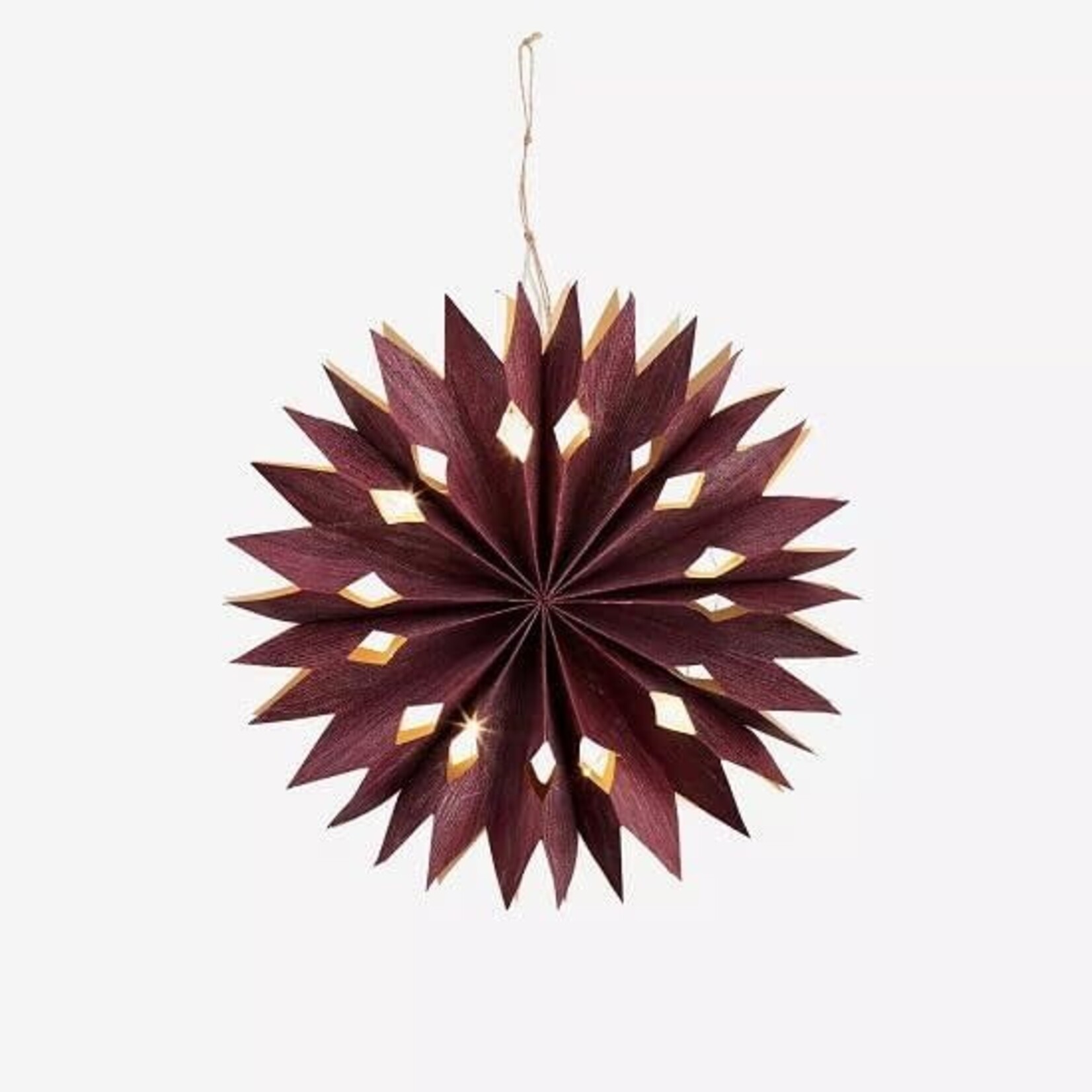 Madam Stoltz Kerstster Barn Red 30 cm