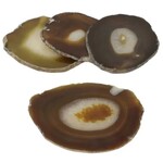 Onderzetter honing agaat steen