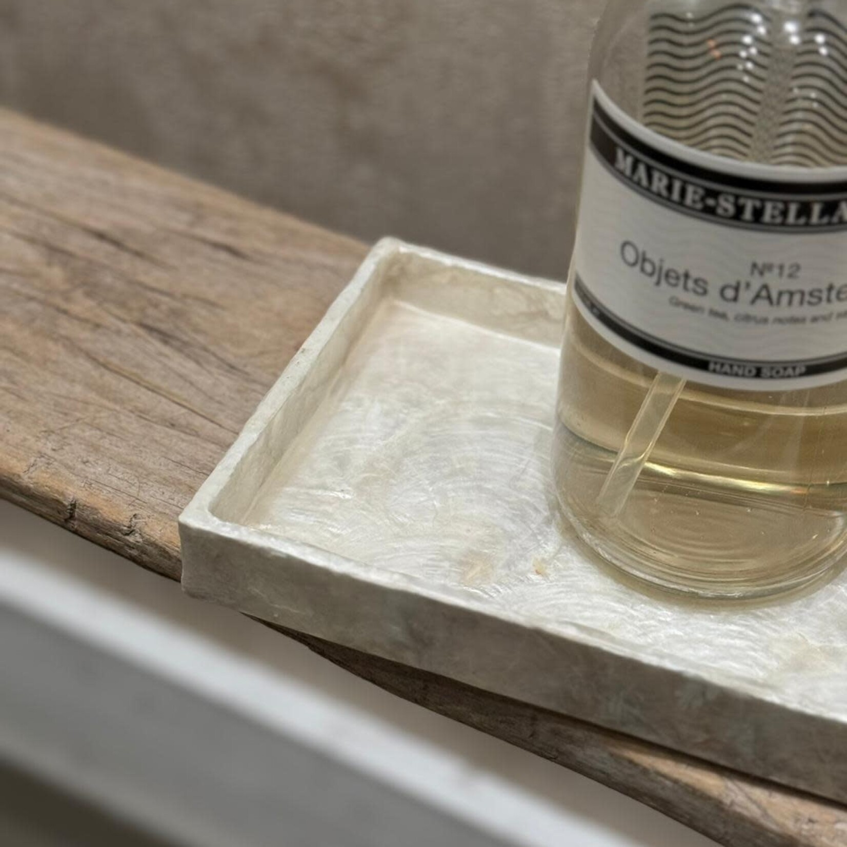 Capiz schelpen dienblad 32x13x2 cm