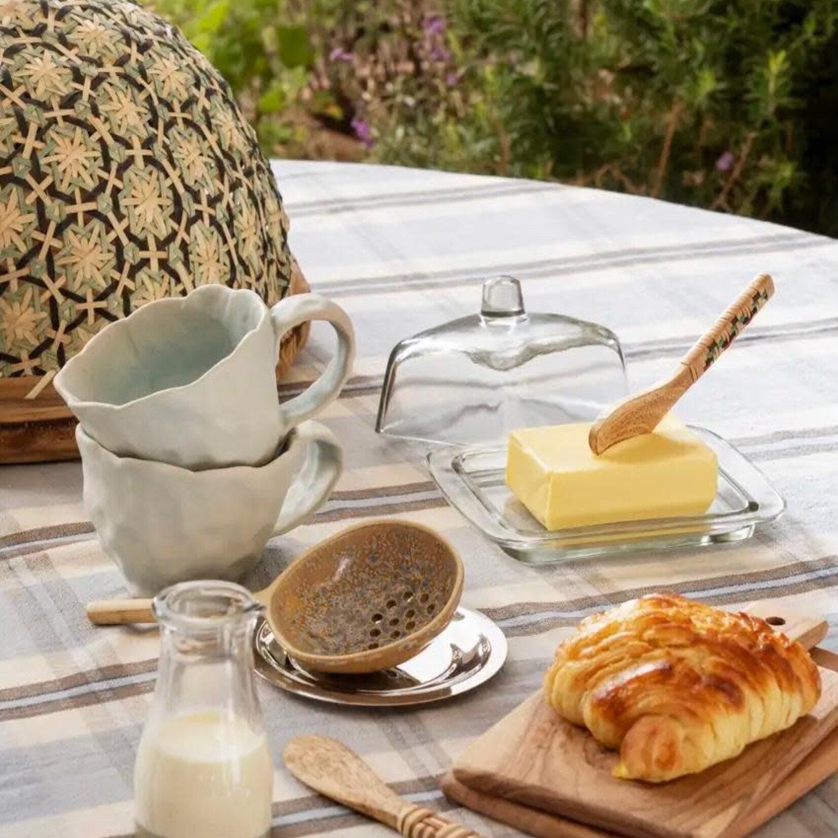 Madam Stoltz Stoneware serving spoon L Madam Stoltz