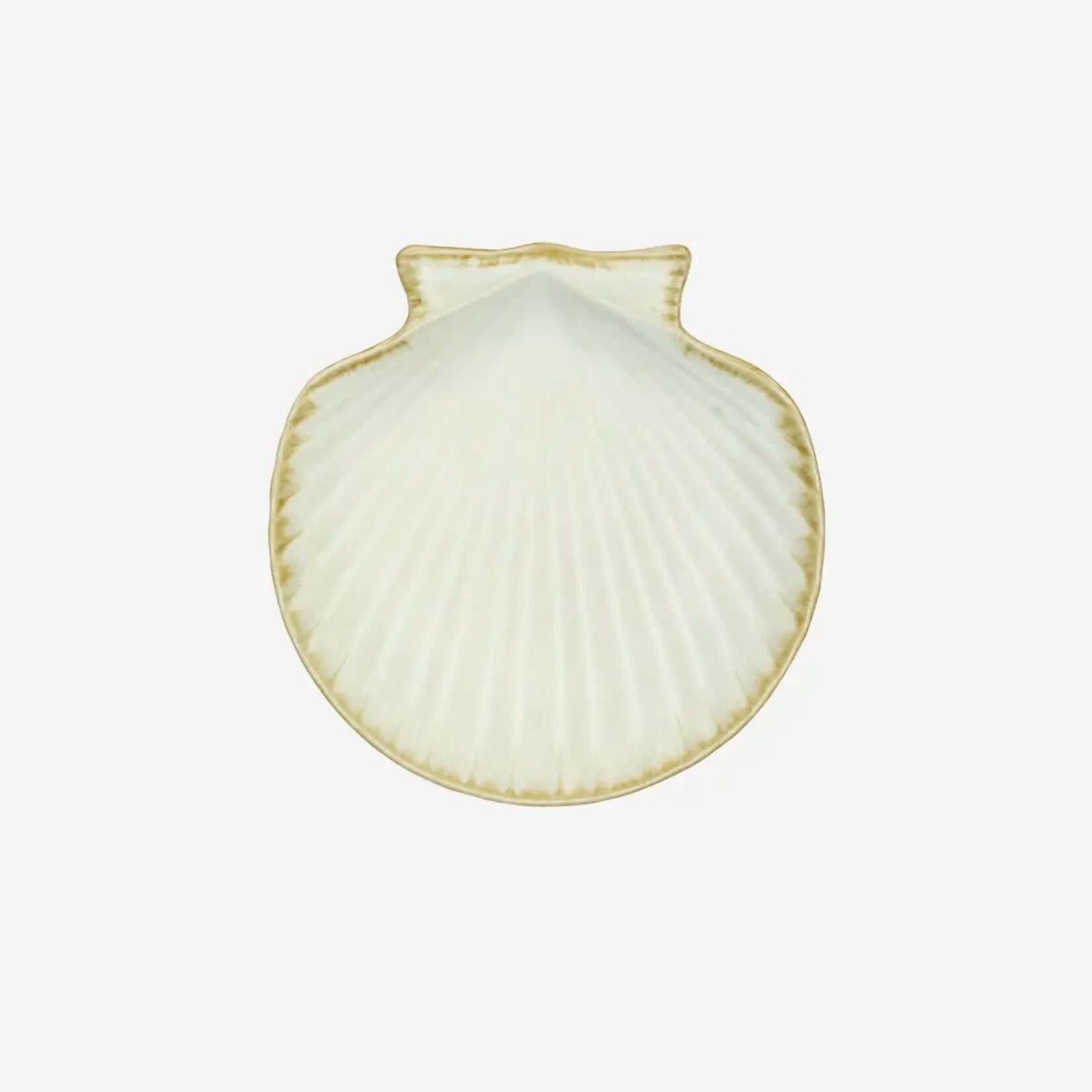 Madam Stoltz Stoneware sea shell tray Madam Stoltz