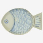 Madam Stoltz Stoneware fish tray L Madam Stoltz