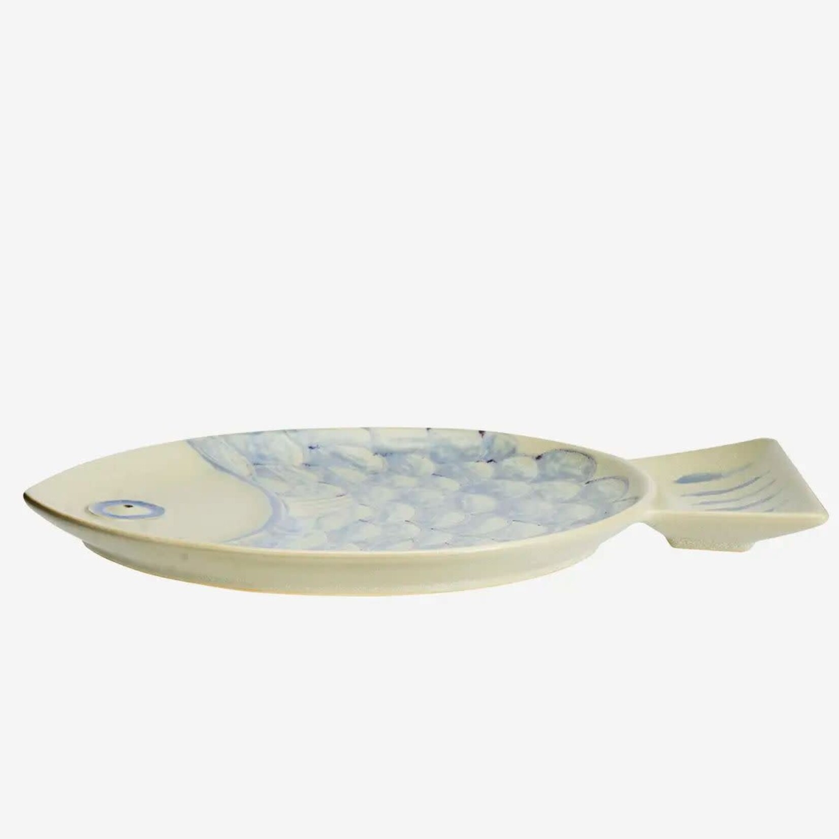 Madam Stoltz Stoneware fish tray L Madam Stoltz