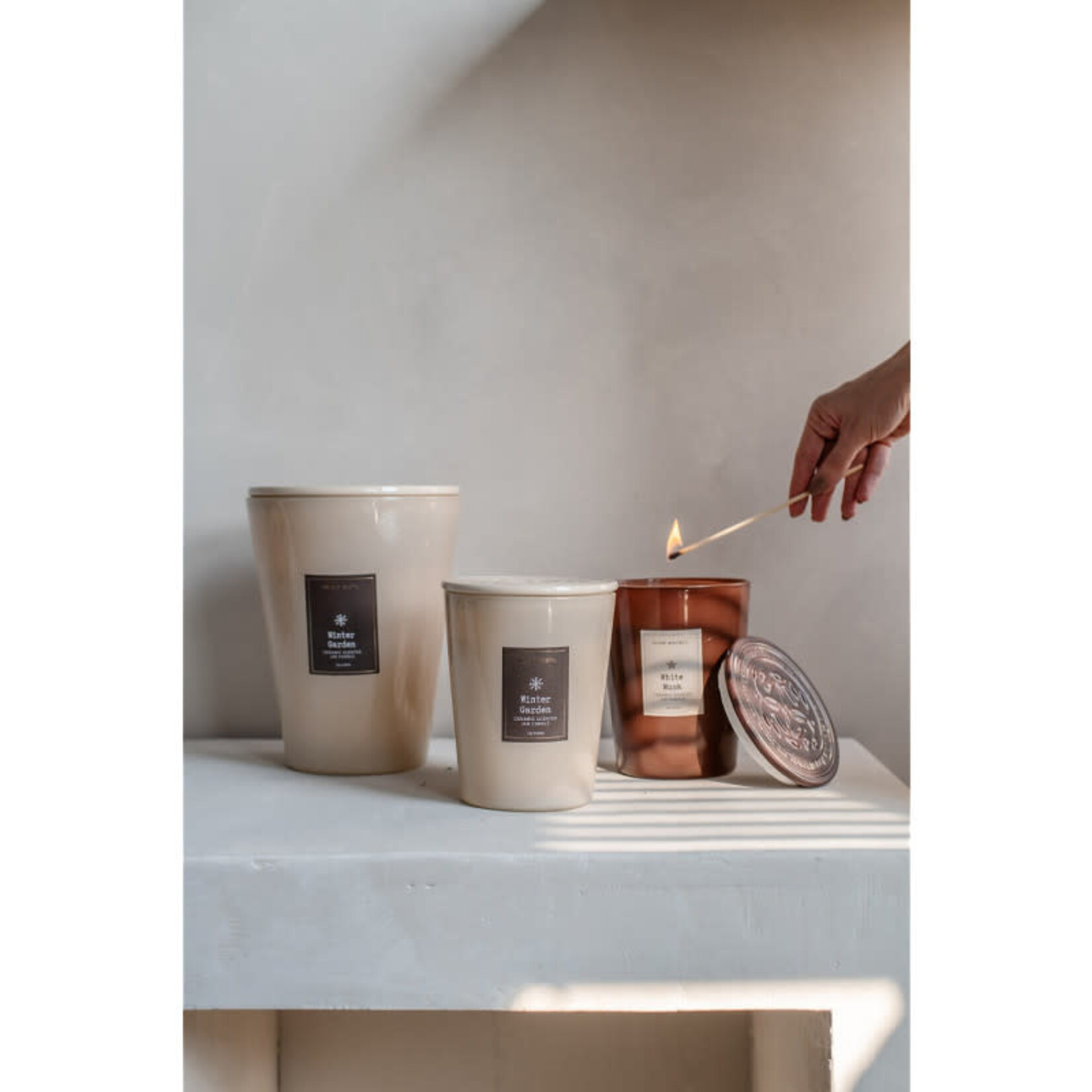 Home Society Scented Candle Jar Winter Garden S