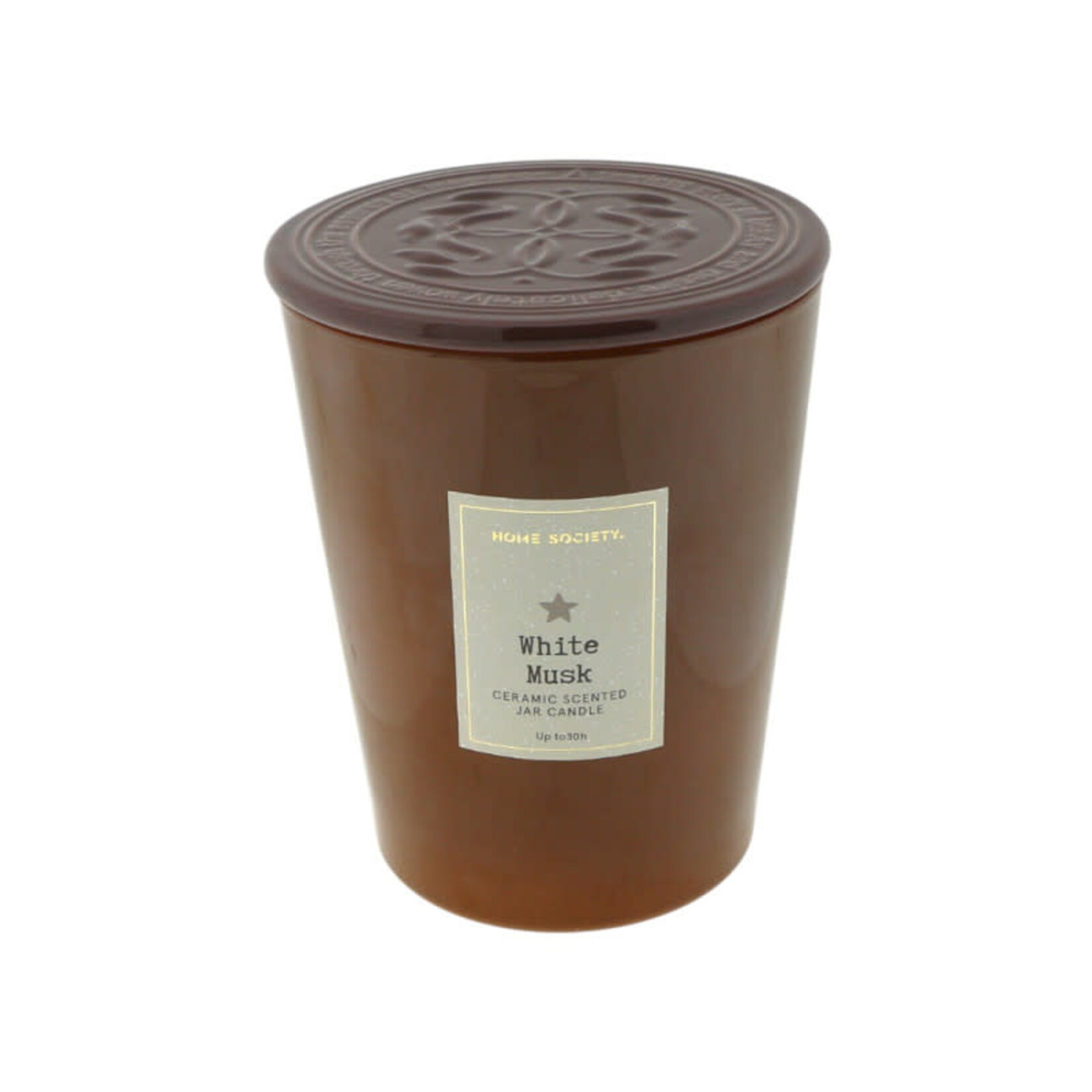 Home Society Scented Candle Jar White Musk S