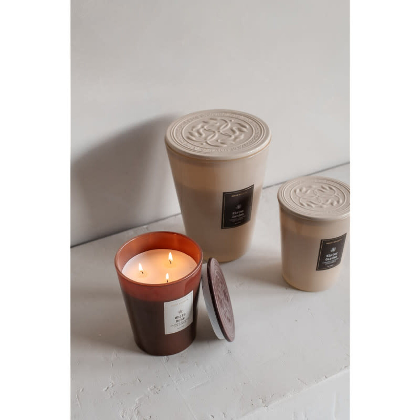 Home Society Scented Candle Jar White Musk S