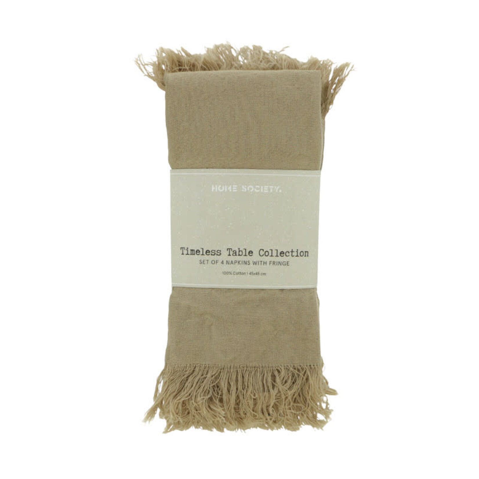 Home Society Servetten Fringe Set 4