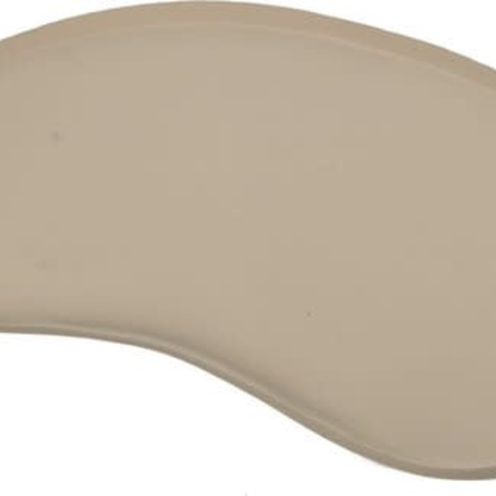 Metalen dienblad Kidney glossy sand