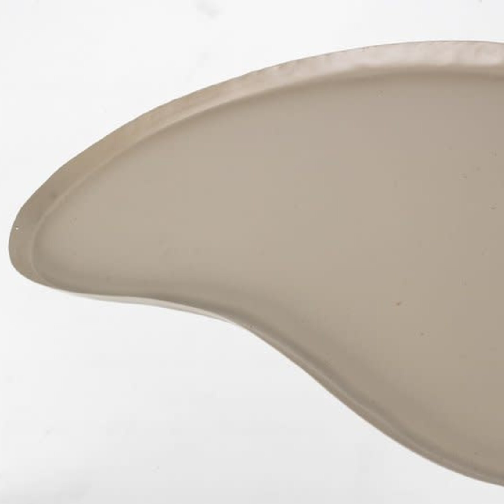 Metalen dienblad Kidney glossy sand