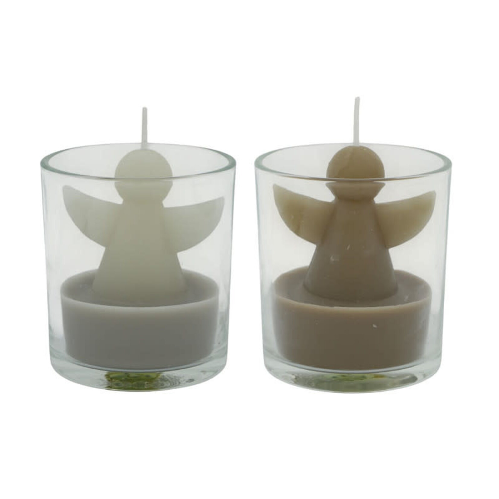 Angel candle in glass