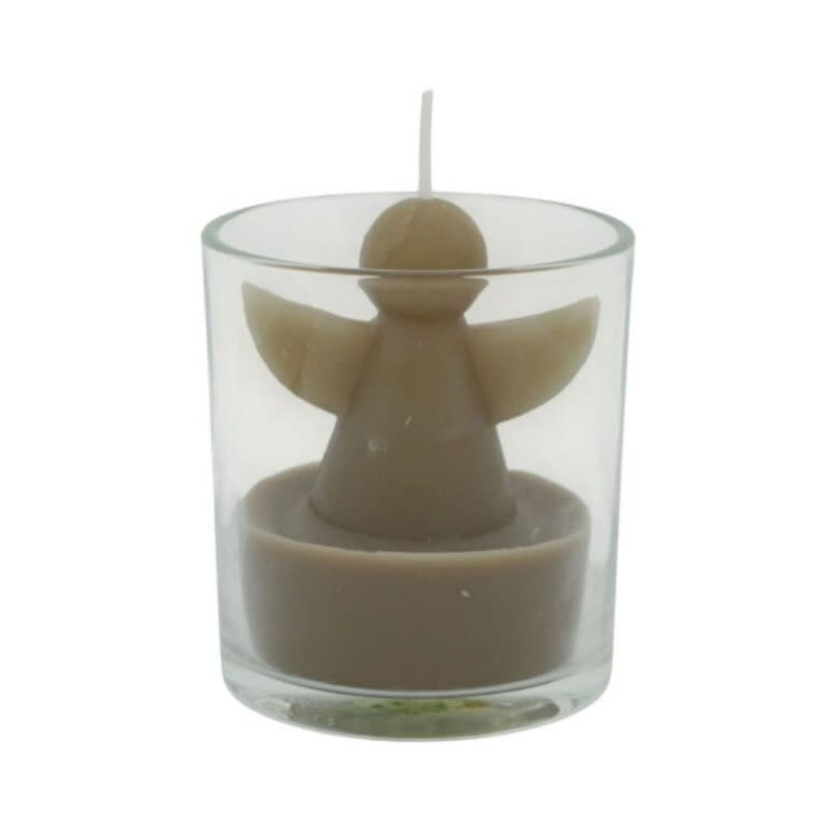 Angel candle in glass