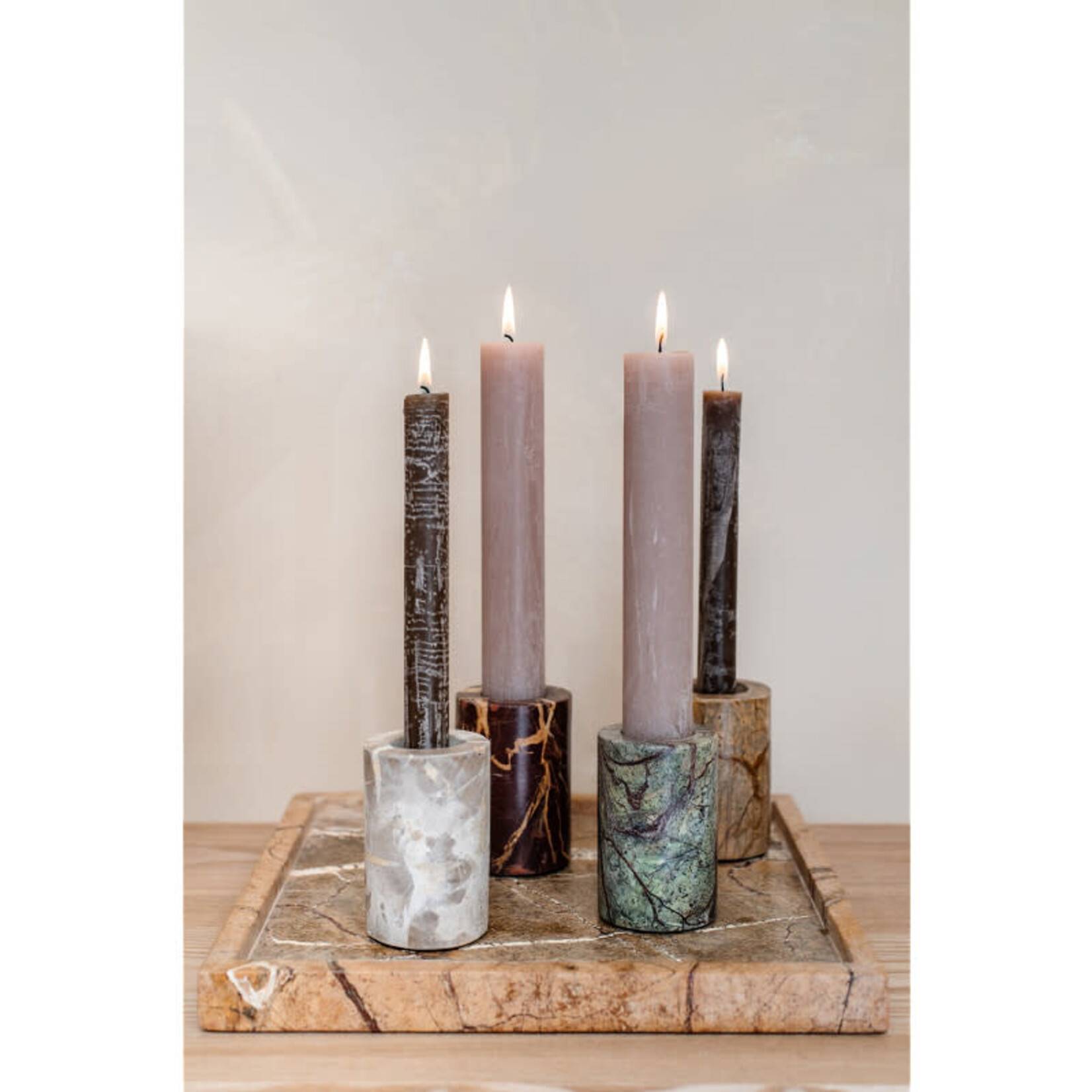 Home Society Tray Marble Tia L  Beige