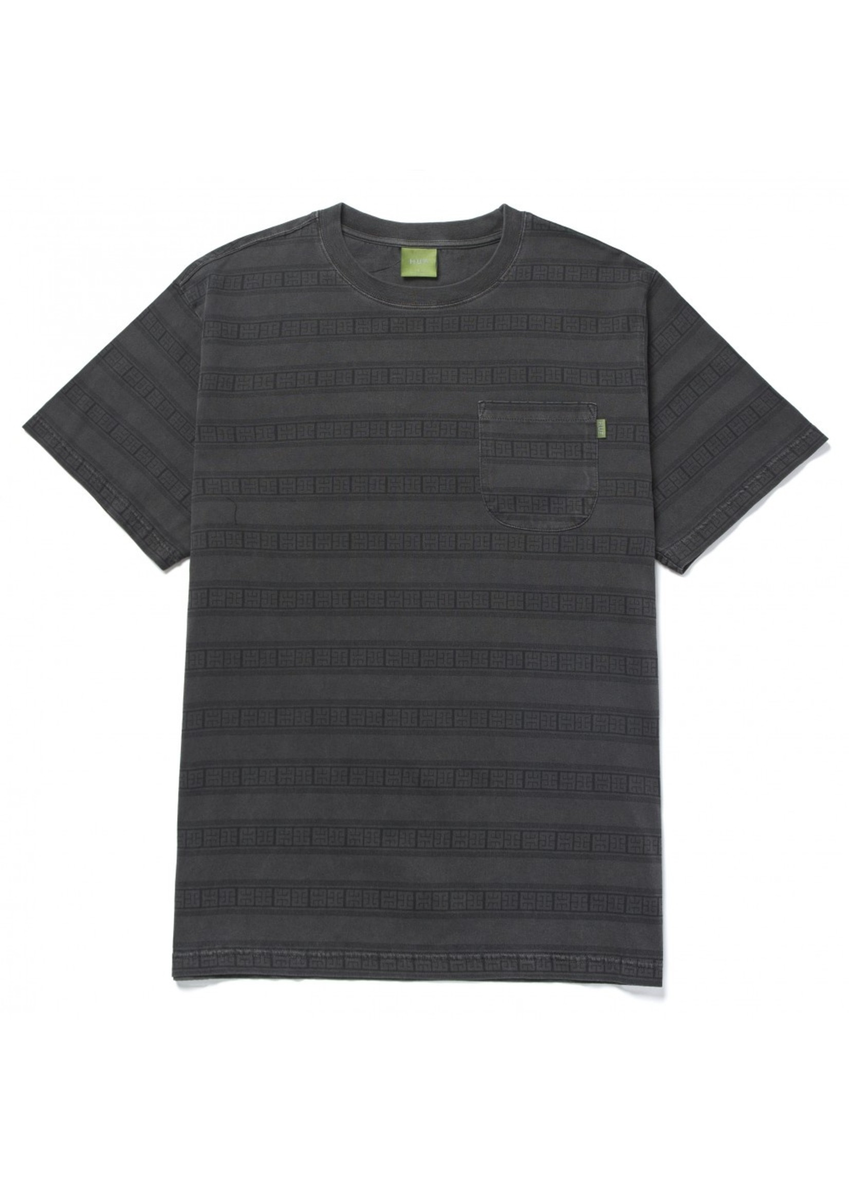 HUF Cooper Stripe S/S Knit Top Black KN00342-BLACK