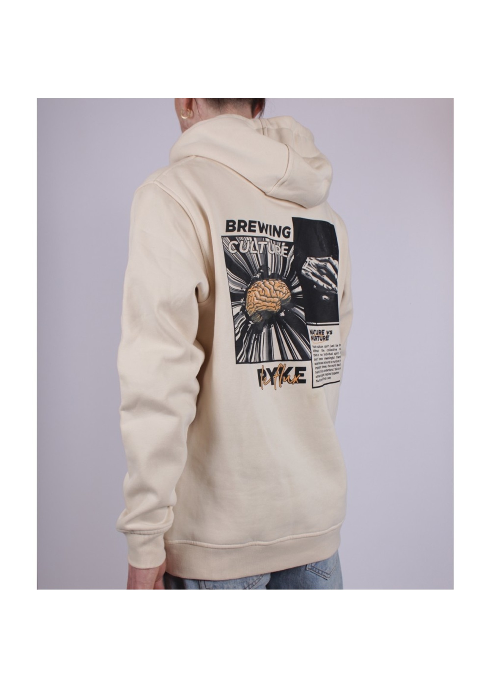 Le Flux Pyke X Le Flux Creative by Nurture Hoodie Creme LF221-061523