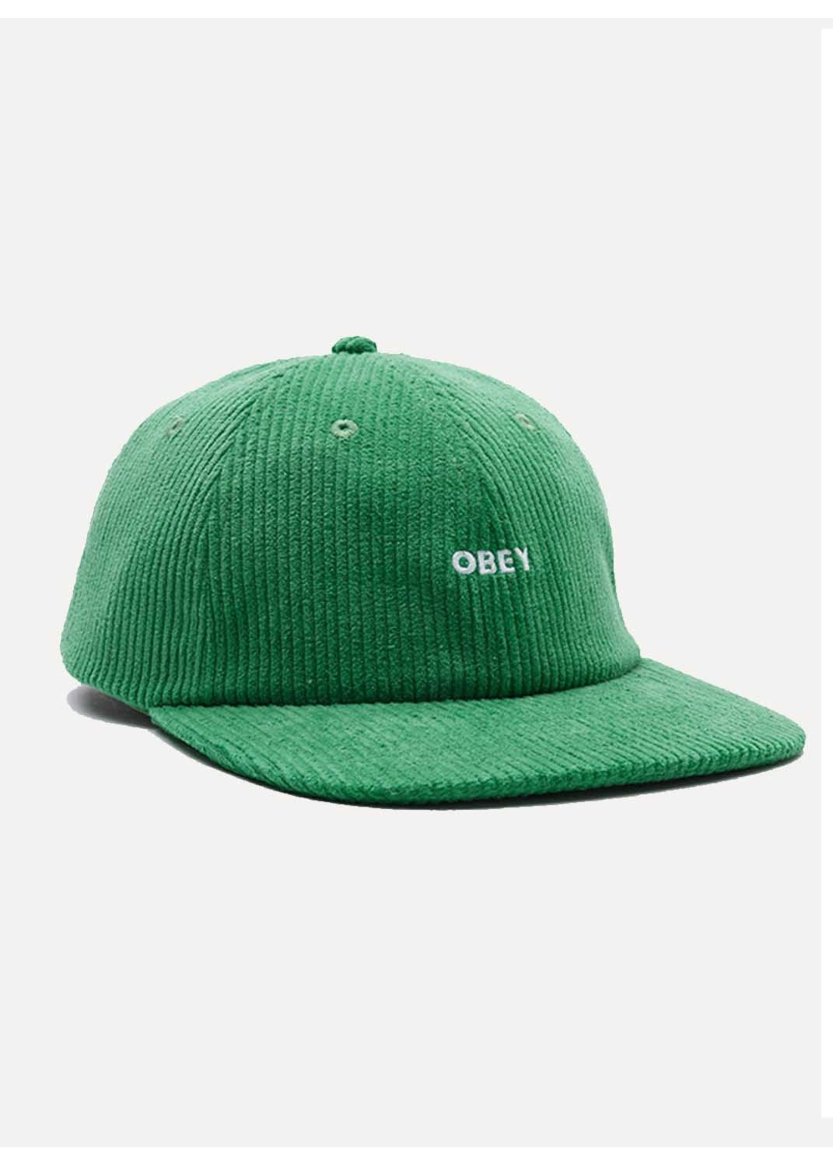 Obey Bold Cord 6 Panel Strapback Jade 100580317-JAD