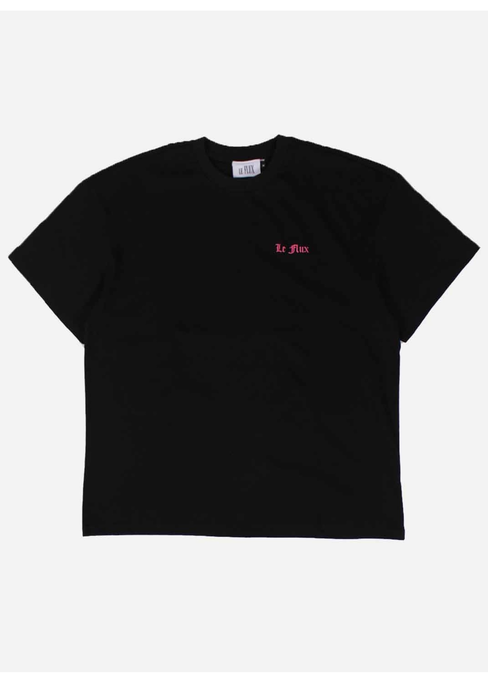 Le Flux Telegraph Boxed T-shirt Black LF223-161111