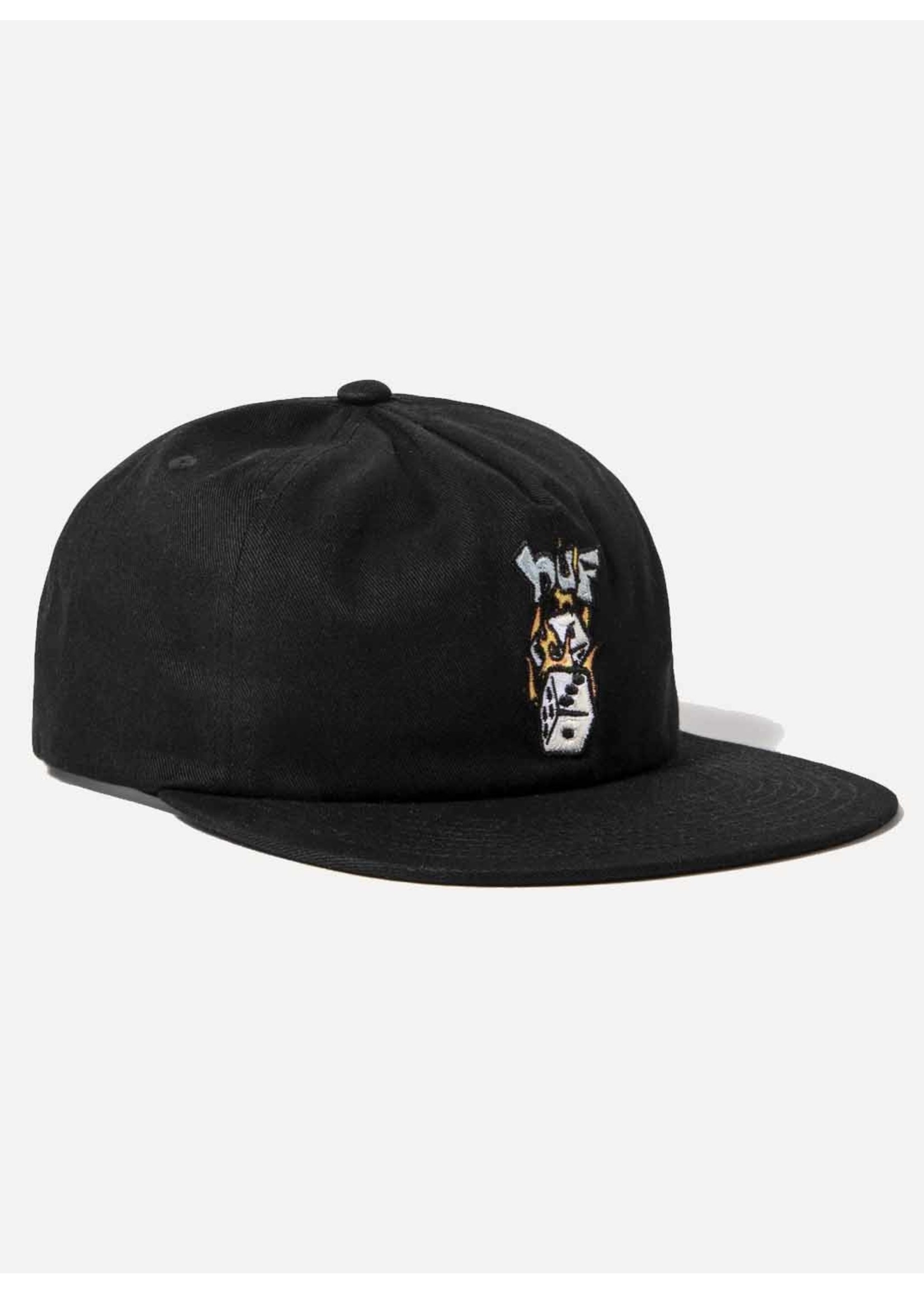 HUF Dicey Snapback Black HT00704-BLACK