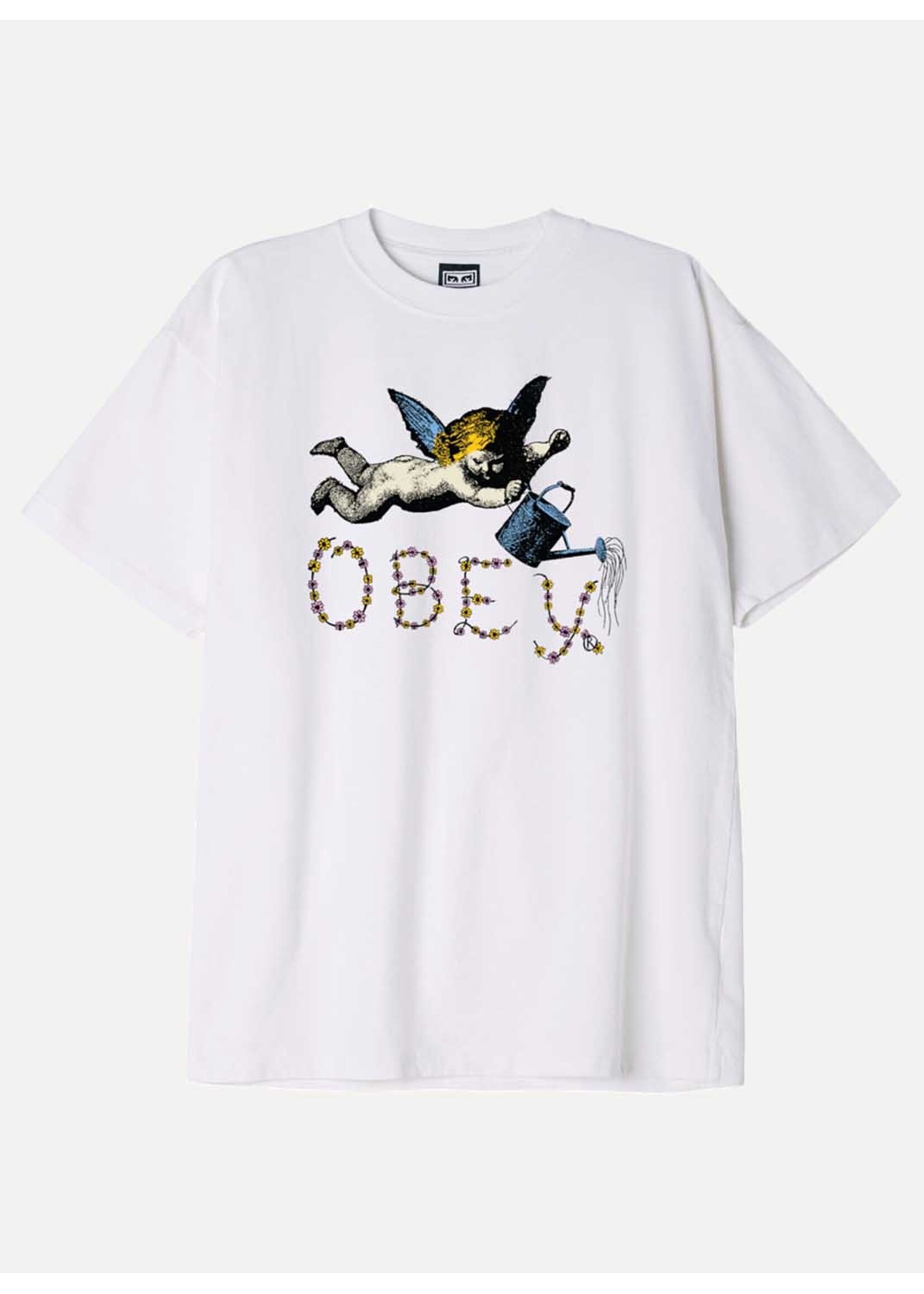 Obey Obey Flower Angel Heavy Tee White 166913461-WHT