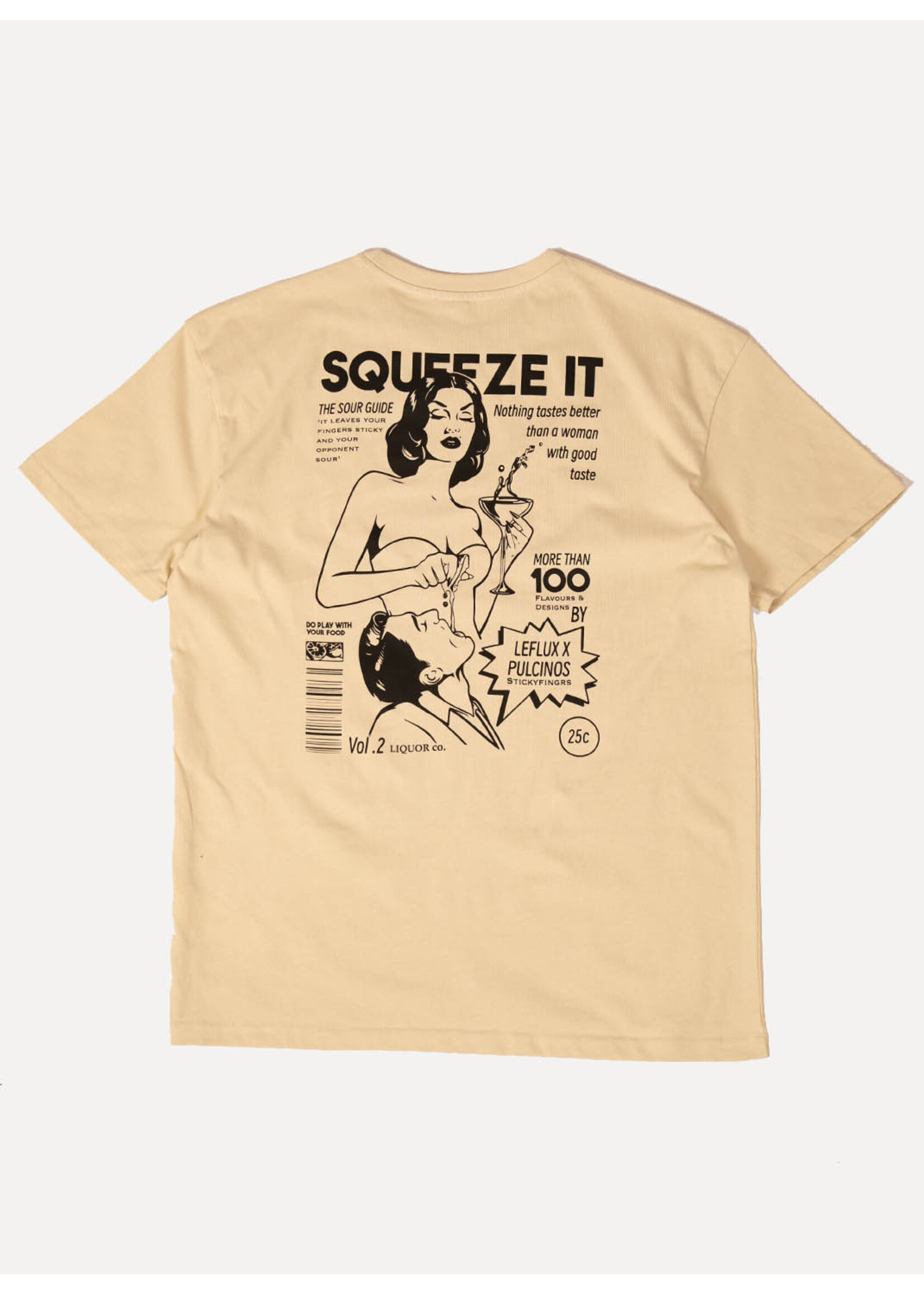 Le Flux Le Flux X Pulcinos Squeeze It Oversized Tee Sand LF232-121123