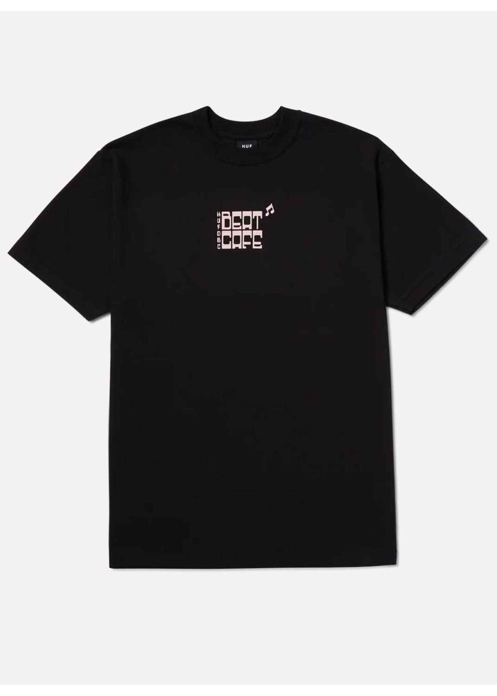 HUF Beat Cafe S/S Tee Black TS02112-BLACK