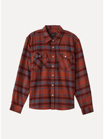 Brixton Bowery L/S Flannel Barn Red /Flint Blue/ Dark Bur 01213-BRFBD