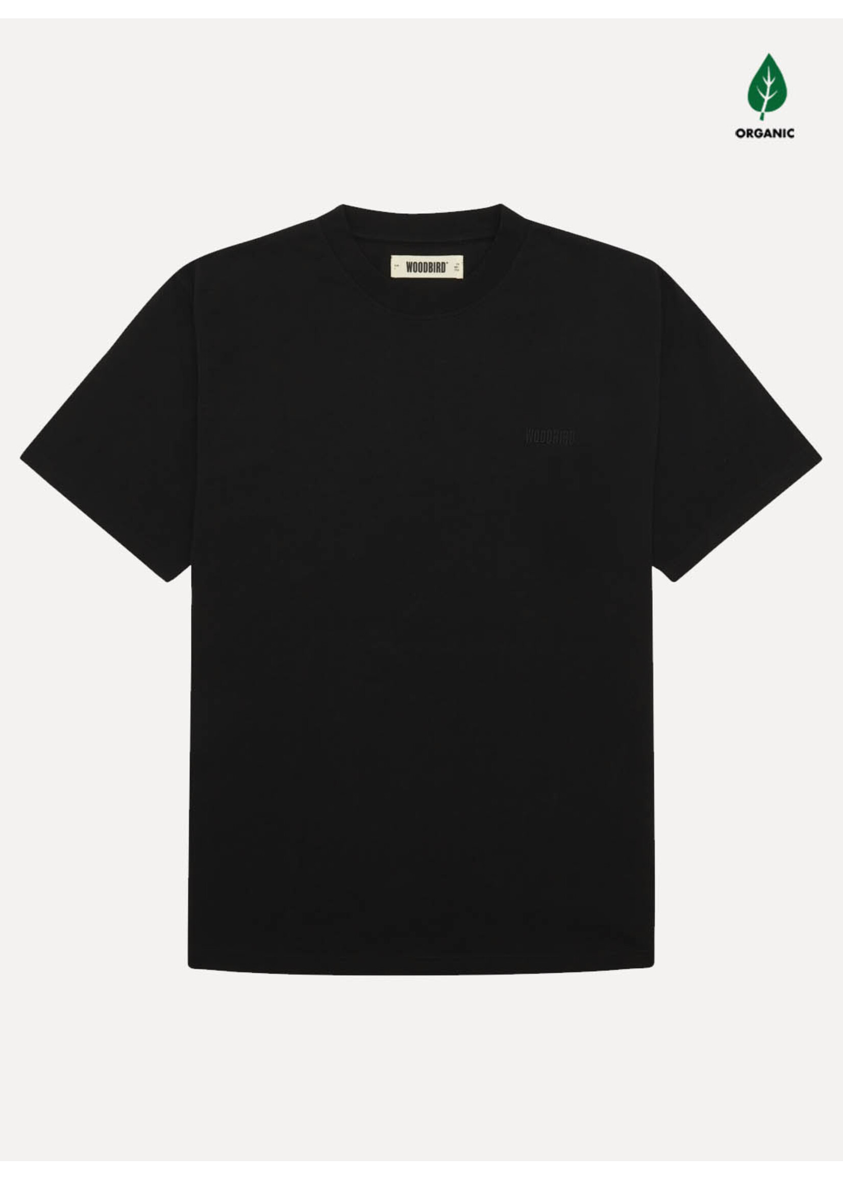 Woodbird WBBaine Base Tee Black 2100-430