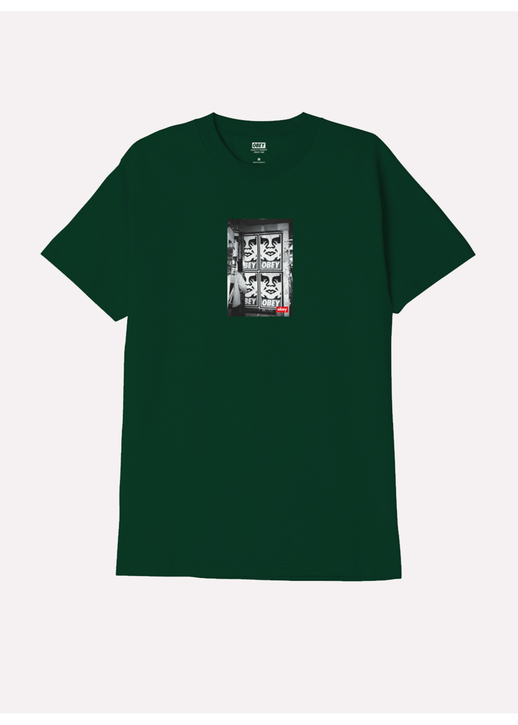 Obey Obey Icon Photo Tee Forest Green 165263622-FOR