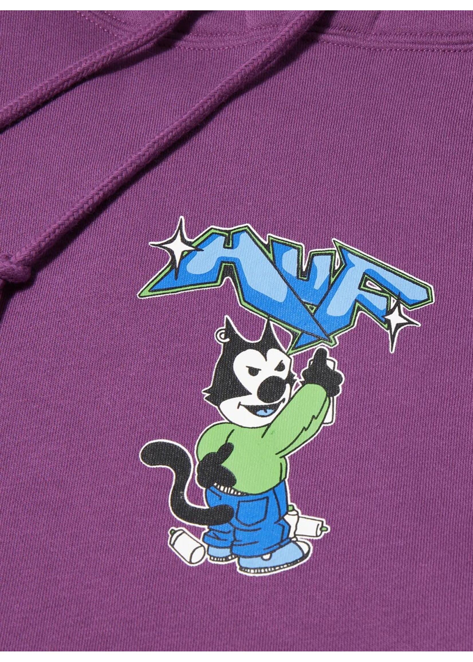 HUF Bad Cat P/O Hoodie Grape PF00637