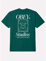 Obey Obey Studios Icon Heavy Tee Adventure Green 166913701-AVG