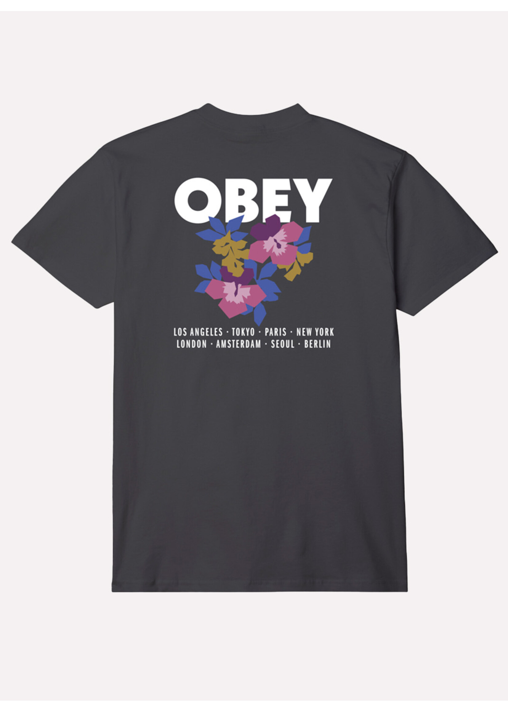 Obey Obey Floral Garden Tee Black 165263696-BLK