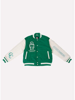 Comfort Club Ankh Of Life Varsity Jacket Emerald Green CC-44001