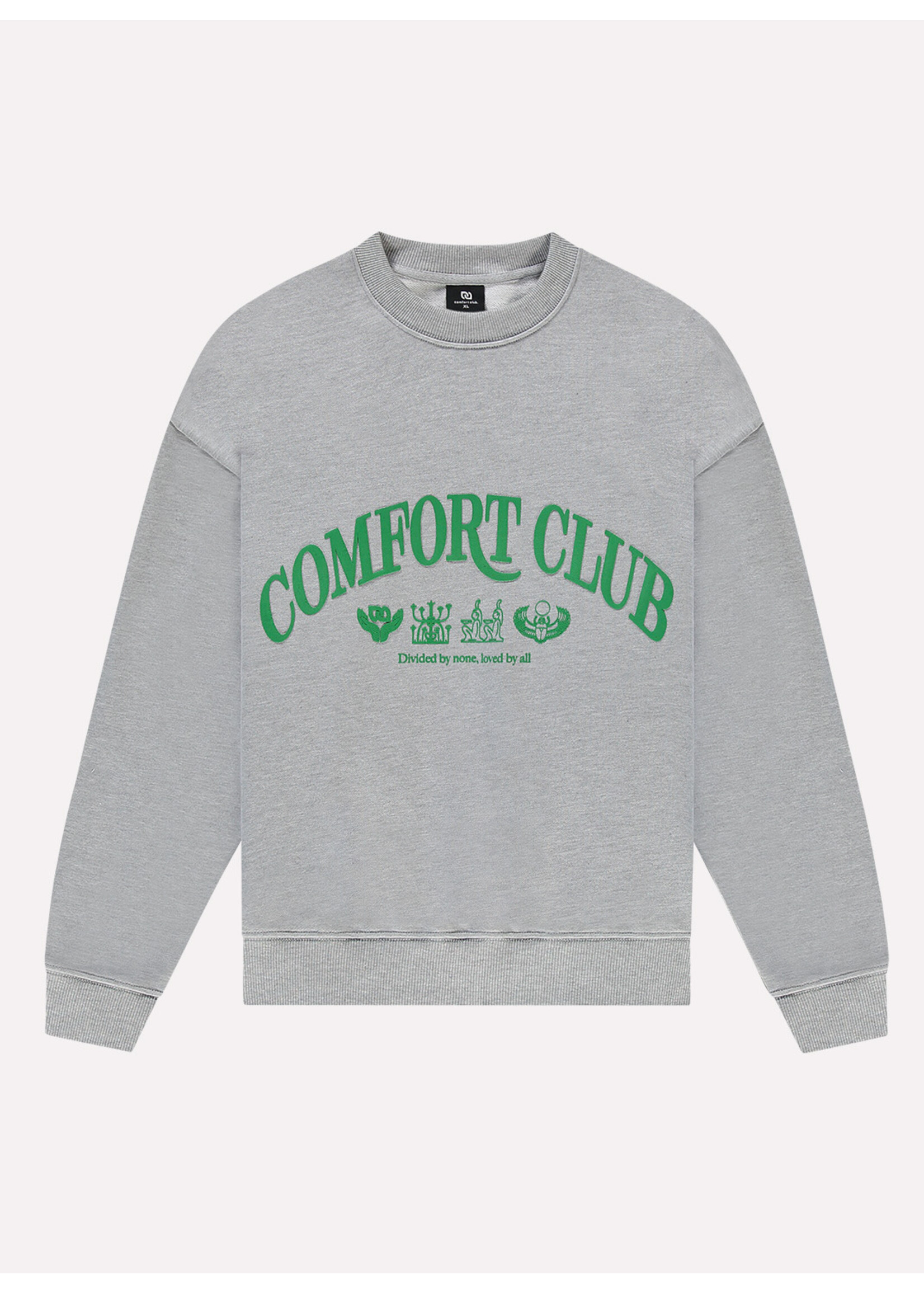 Comfort Club Sign Crewneck Light Gray Marl CC-42001
