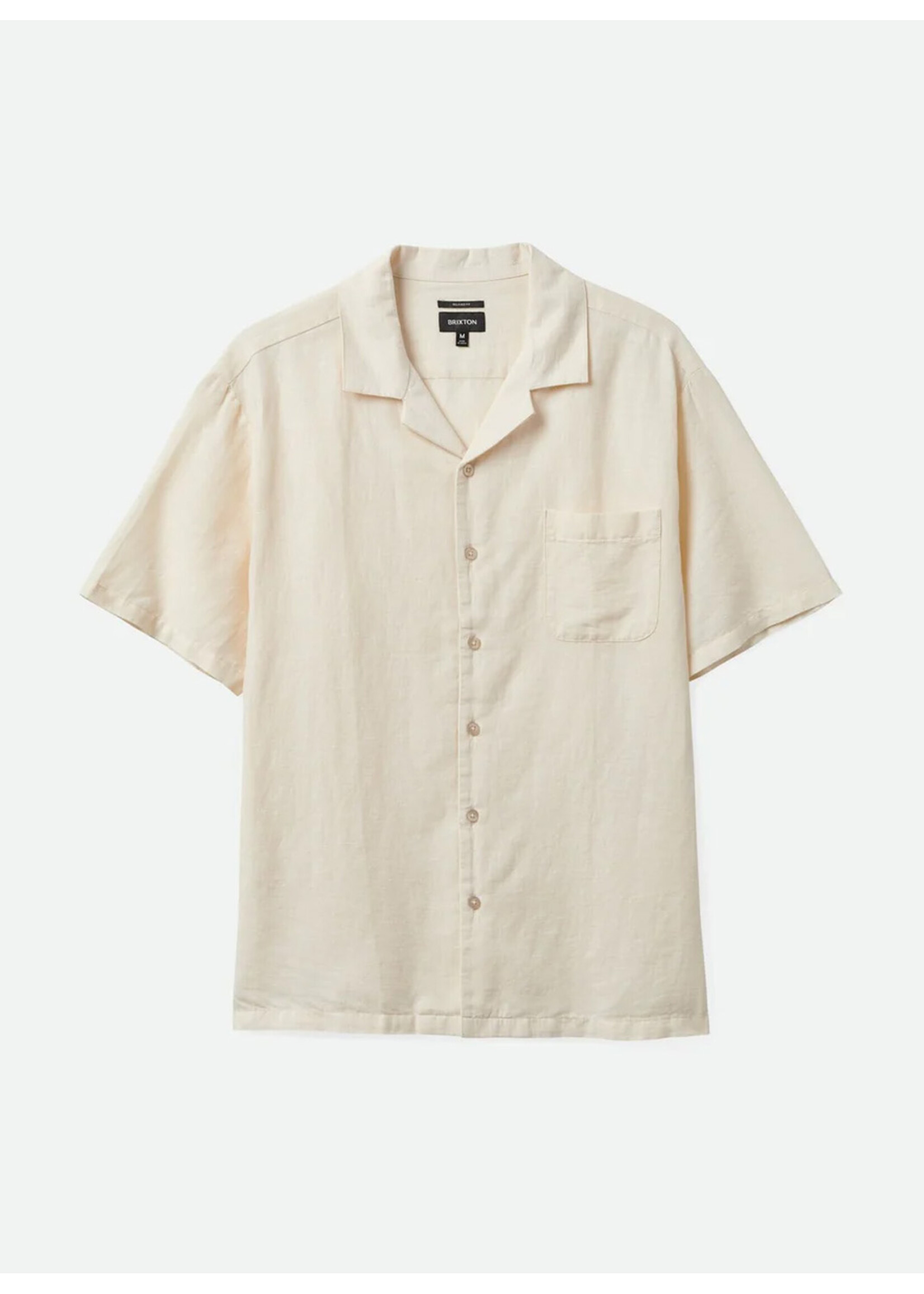 Brixton Bunker Linen Blend S/S Whitecap 01410-WHTCP