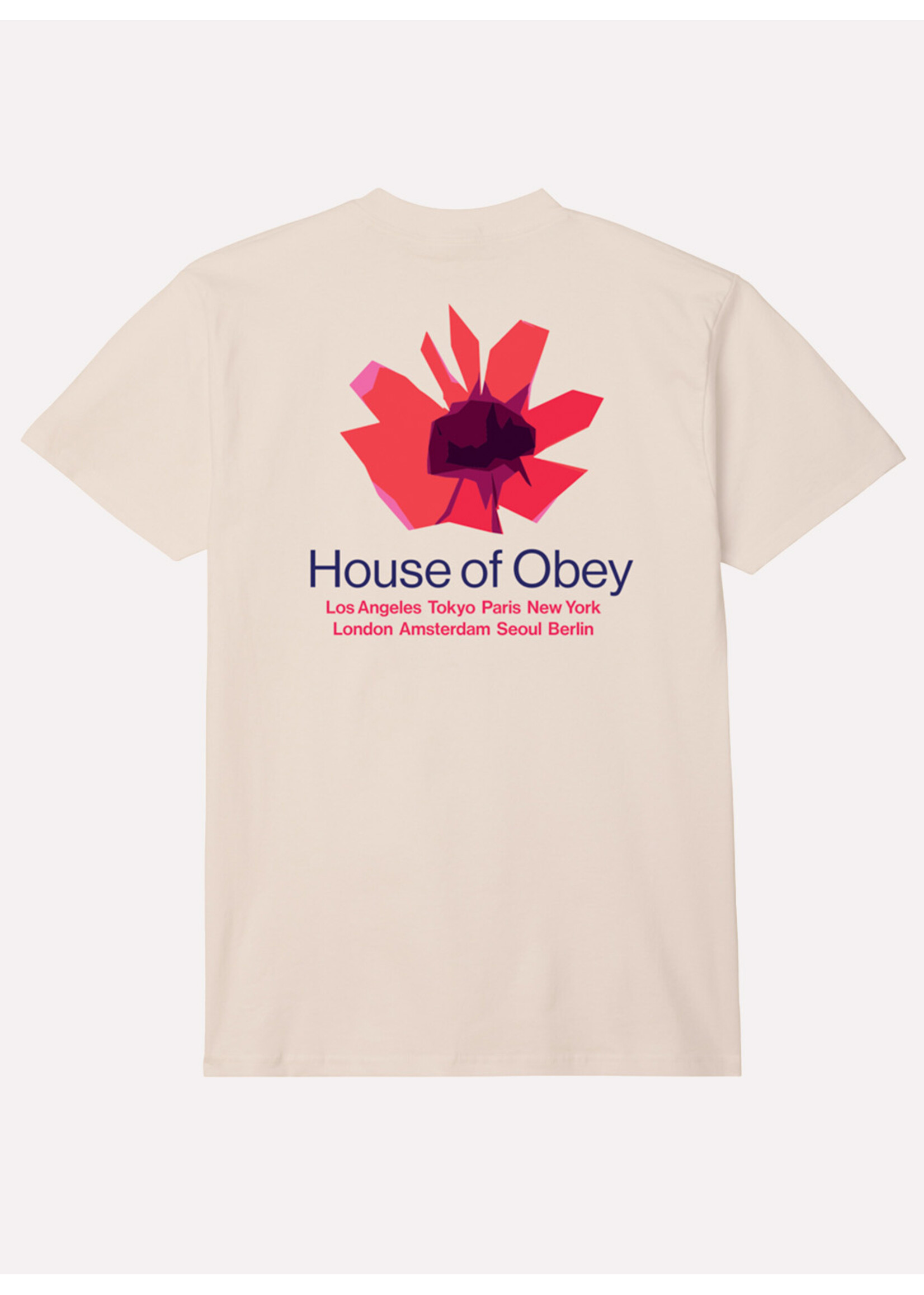 Obey House of Obey Floral Tee Cream 165263709-CRM