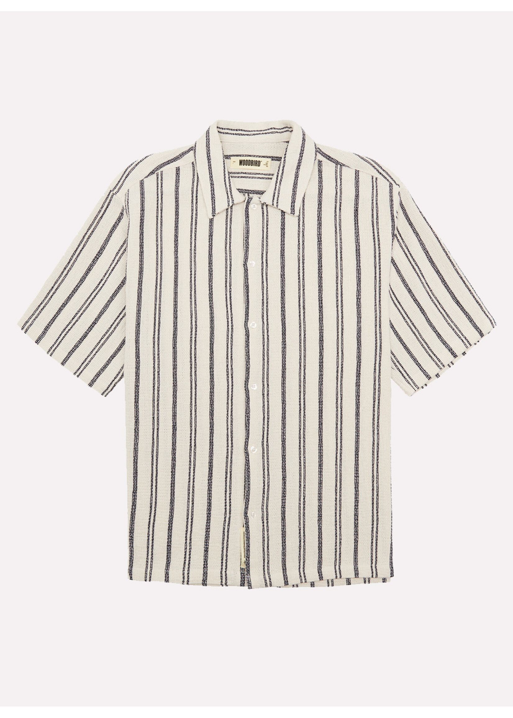 Woodbird WBSunny Knipe Shirt Off White 2416-713