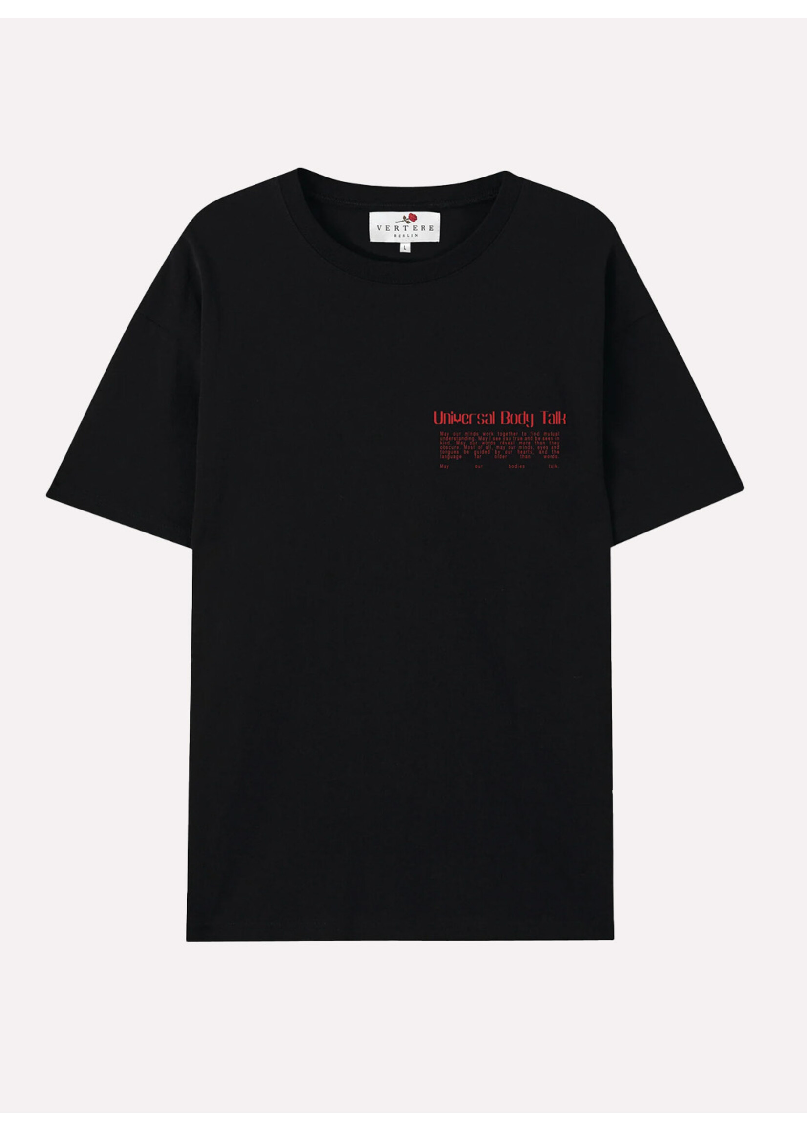 Vertere Berlin Universal Body Talk T-shirt Black VER-T85-BLK