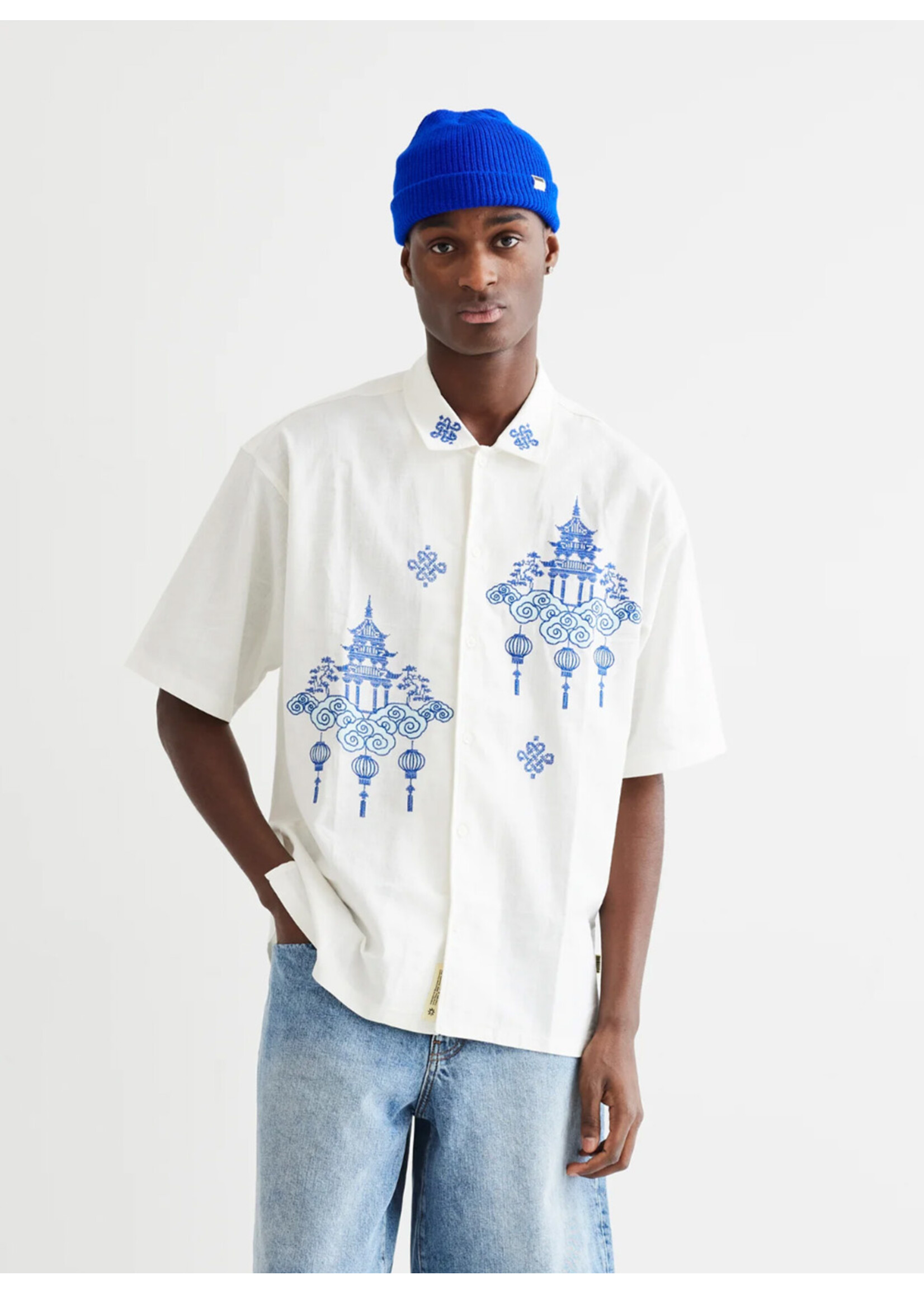 Woodbird WBBanks Tempel Shirt Off White 2416-711