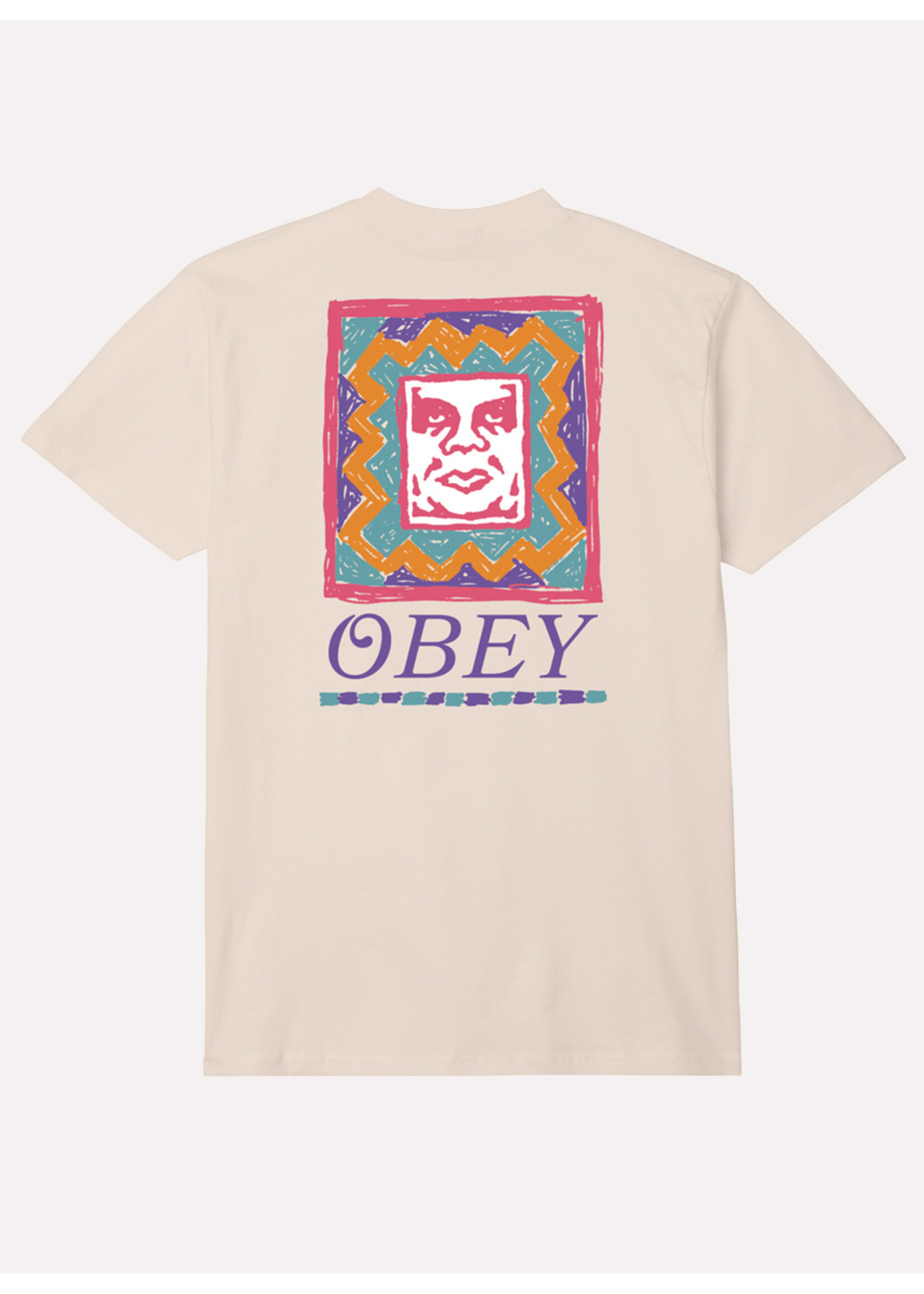 Obey Obey Throwback Tee Cream 165263786-CRM