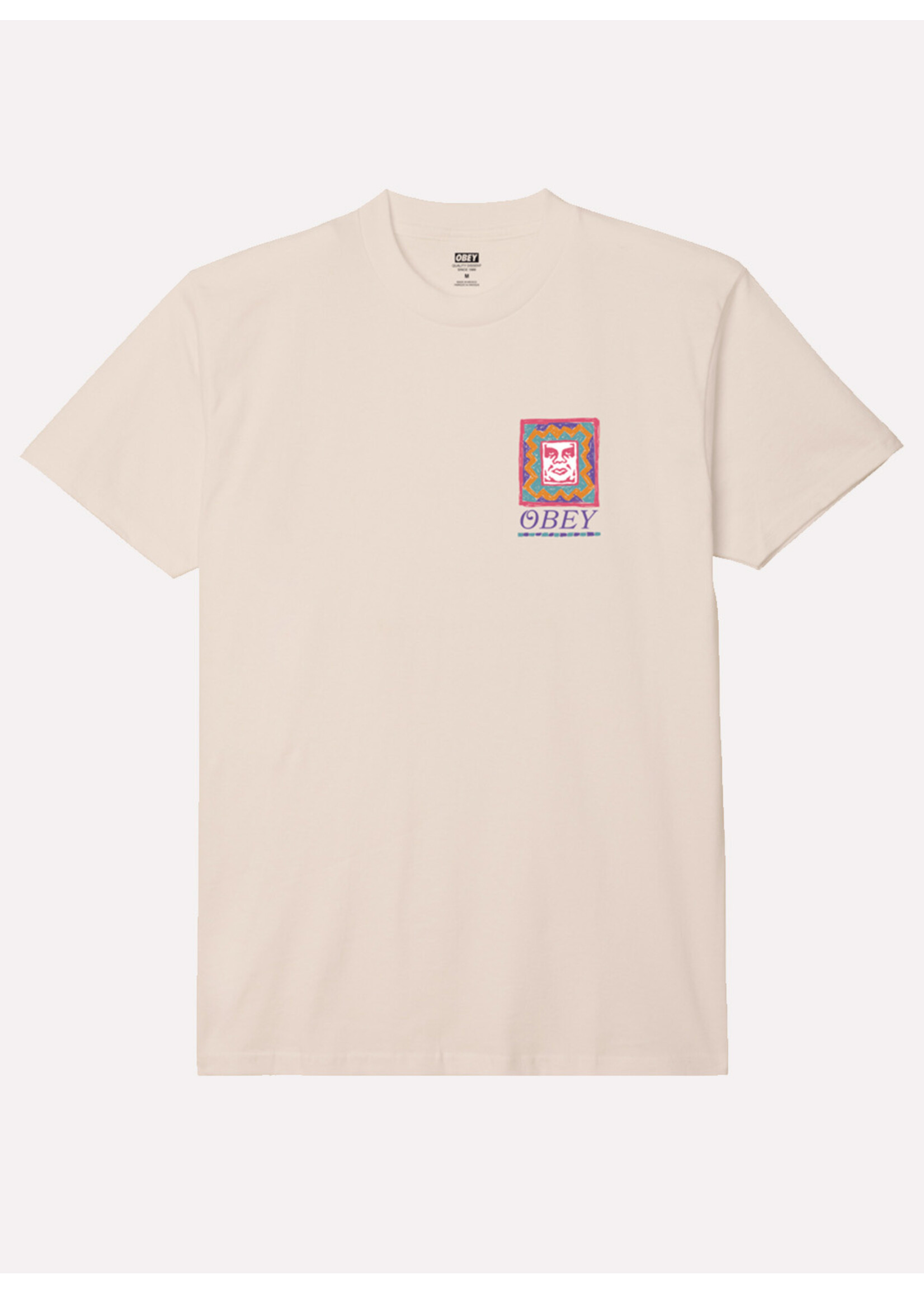 Obey Obey Throwback Tee Cream 165263786-CRM